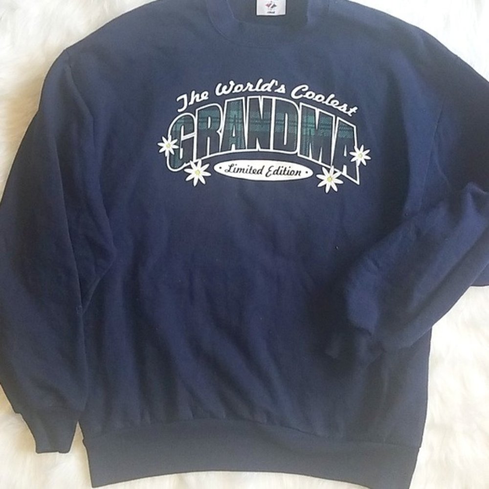 Vintage "World's Coolest Grandma" Sweatshirt